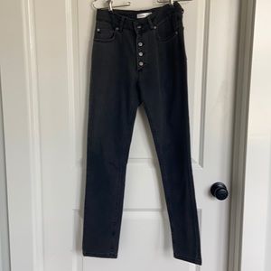 Anine Bing Black button Fly Jeans